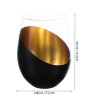 Holiday Egg Shaped Stemless Wine Glass