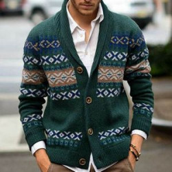 Sweater Cardigan Lapel Long-sleeved Coat