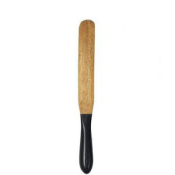 Color Handle Wooden Spurtle Set With Reusable Bag 4/Pack