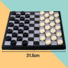 12.4" Checkers Folding Wooden Game Set