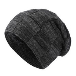 Acrylic Warm stretch-knit beanie