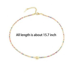 Colorful Mini Crystal Beaded Necklace