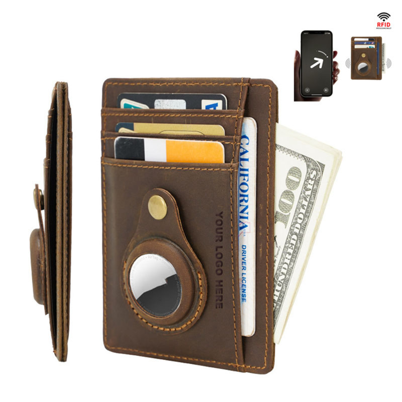 Genuine Leahter Wallet with Tag Holder
