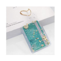 Floating Glitter Sequin Wallet Card Case Keychain