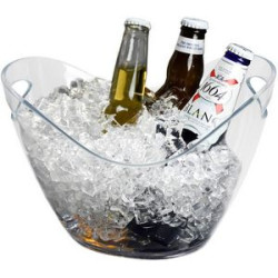 Ice Bucket Clear Plastic 3.5 Liter