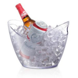 Ice Bucket Clear Plastic 3.5 Liter