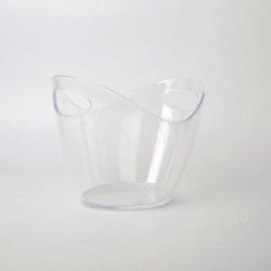 Ice Bucket Clear Plastic 3.5 Liter