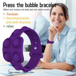 Push Pops Bubble Sensory Fidget Bracelet Toys Stress Relief