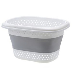 Collapsible Plastic Laundry Basket
