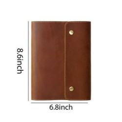 Cowhide Hand Ledger Notebook