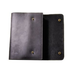 Cowhide Hand Ledger Notebook