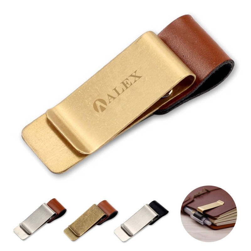 Retro Stainless Steel Bill Notebook Clip Bookmark