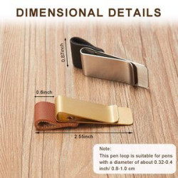 Retro Stainless Steel Bill Notebook Clip Bookmark