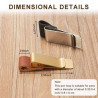 Retro Stainless Steel Bill Notebook Clip Bookmark