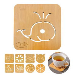 Cartoon Wood Coaster For Coffee