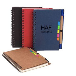 Spiral Journal with Sticky Notes