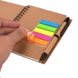 Spiral Journal with Sticky Notes