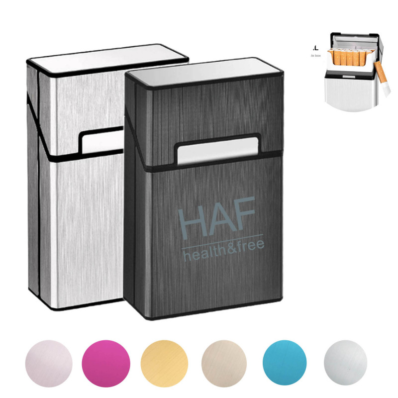 Cigarette Case Aluminum for Whole Package Cigarettes 20pcs