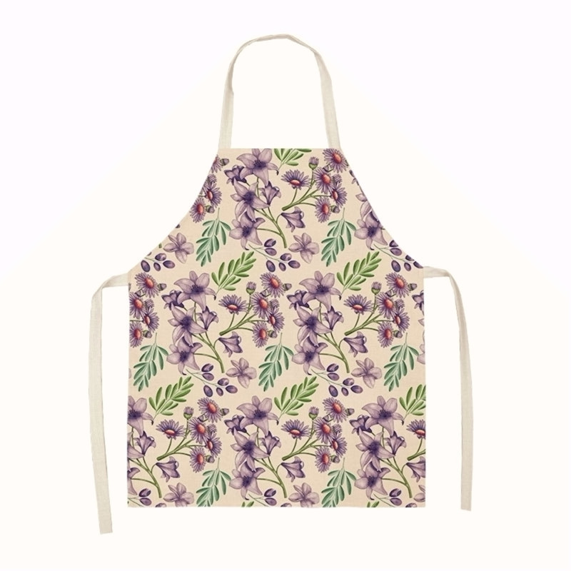 Printed Cotton and Linen Apron
