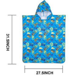 Custom Sublimation Youth Changing Robe With Hood