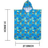 Custom Sublimation Youth Changing Robe With Hood