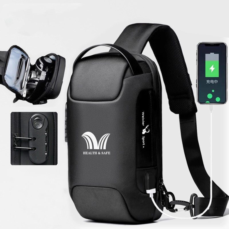 Anti-Theft Men'S Chest Bag