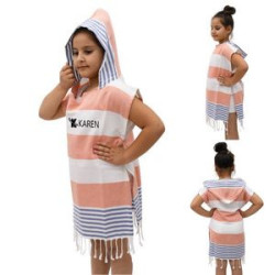 Hooded Poncho Kid Beach Towel