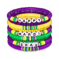 Plastic Purple elastic thread soft bracelet