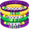 Plastic Purple elastic thread soft bracelet