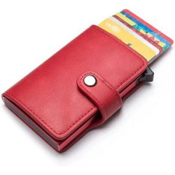 Minimalist Leather Wallet RFID Blocking