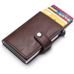 Minimalist Leather Wallet RFID Blocking