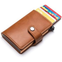 Minimalist Leather Wallet RFID Blocking
