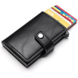 Minimalist Leather Wallet RFID Blocking