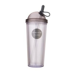 Plastic Cups Tumbler With Straw And Lid