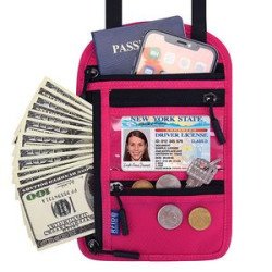 Neck Wallet Rfid Blocking Passport Holder