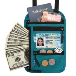 Neck Wallet Rfid Blocking Passport Holder