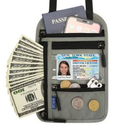 Neck Wallet Rfid Blocking Passport Holder