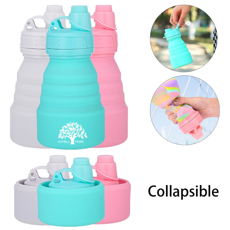 Reusable Collapsible Water Bottle Bpa Free Silicone