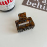 Plastic Small square acetate hair clip