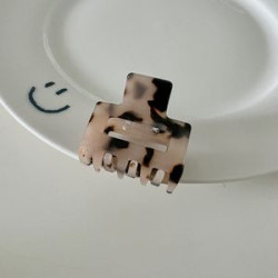 Plastic Small square acetate hair clip