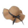 Women's bow straw sun hat