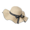 Women's bow straw sun hat