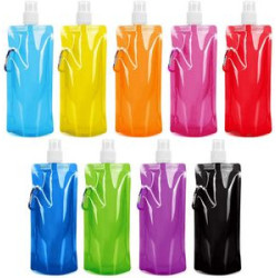 16oz Drinking Water Bags w/ Clip
