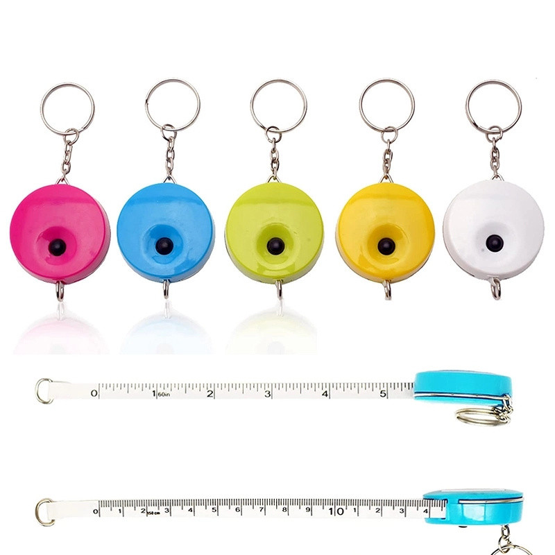 60 Inch Retractable Measuring Tape Keychanin