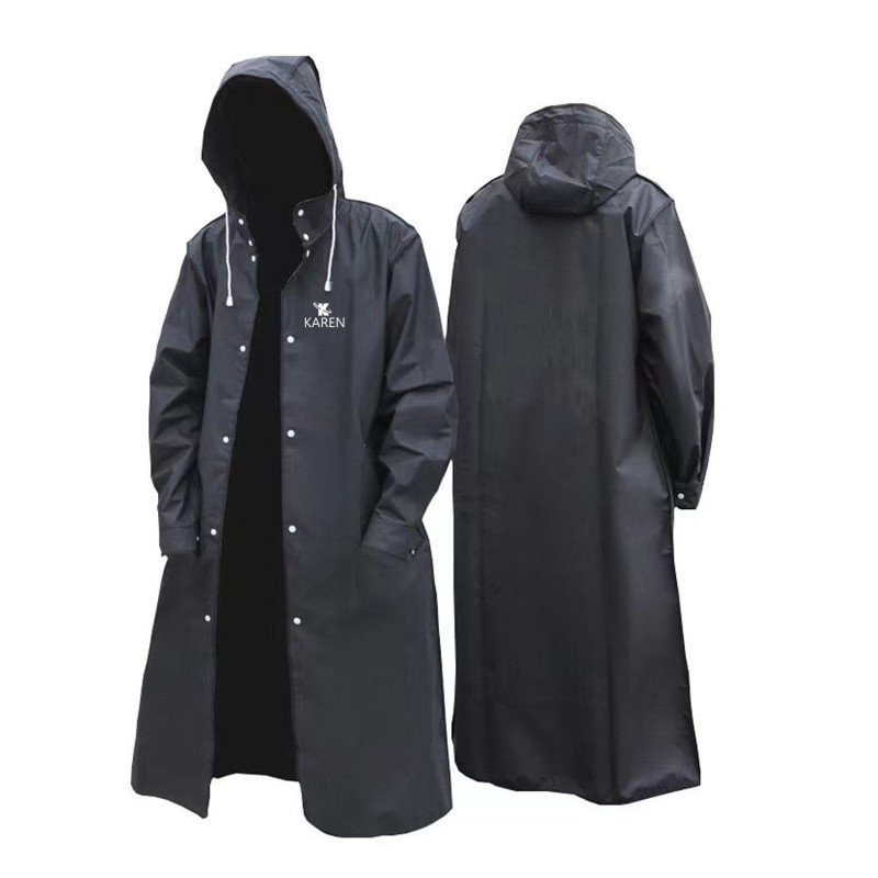 Durable Fashion-Forward Waterproof Hooded Raincoat