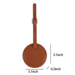 PU Leather Baggage Suitcases Tag Name ID