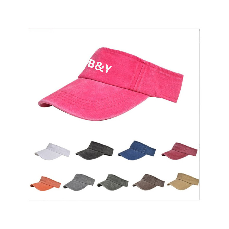 Washed Denim Sun Visor Hat/Cap
