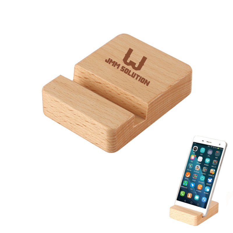 Wood Block Phone Stand
