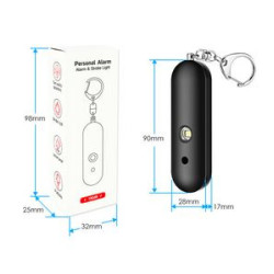 Waterproof Safety Alarm Keychain w/ Flashlight