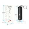 Waterproof Safety Alarm Keychain w/ Flashlight
